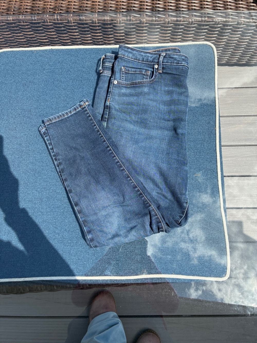 Everlane Curvy High-Rise Skinny Jeans - Dark Blue